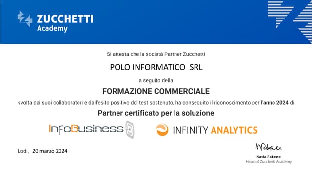 Attestato Formazione Commerciale