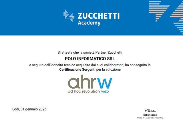 Attestato Sorgenti AHRW